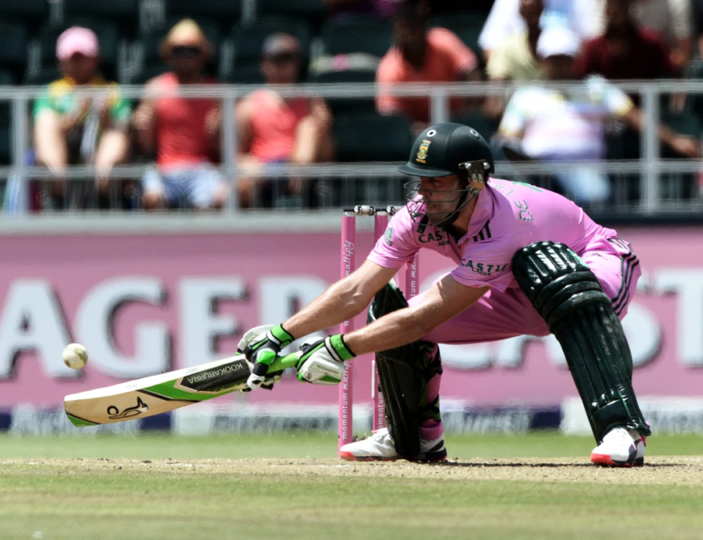 Reverse sweep by Ab de Villiers